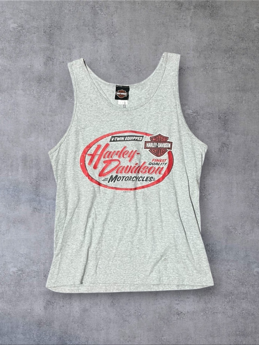 2019 No Cages Gray Harley Davidson Sz M Tank Top